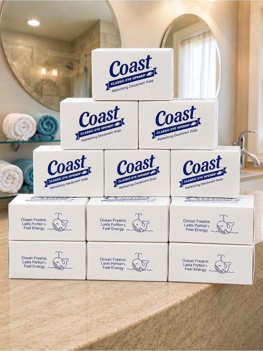 Coast Bar Soap Lot Of 12 Classic Scent Original Eye Opener Refresh Deodorant New